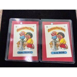 Vintage 1985 Topps Garbage Pail Kids UK Minis Series 1 18A and 18B